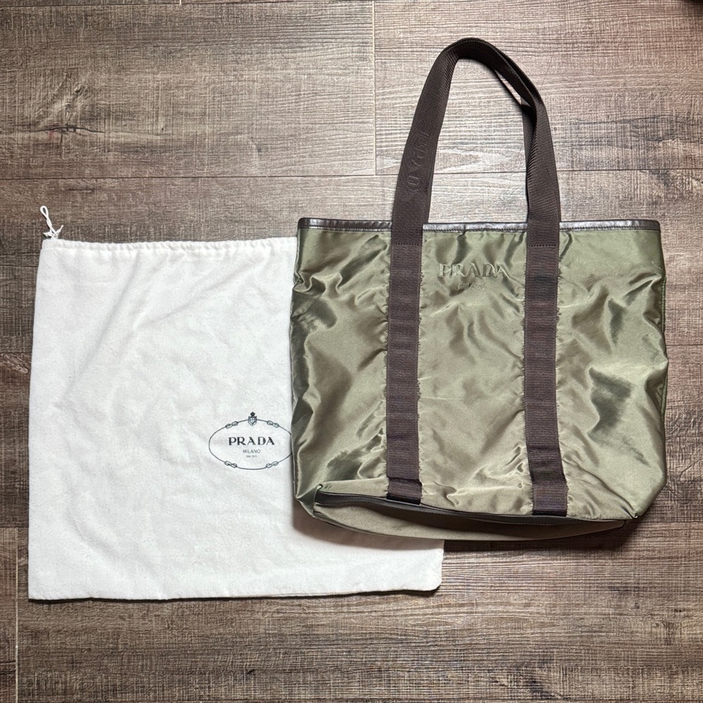 Prada Nylon Olive Green Shoulder bag